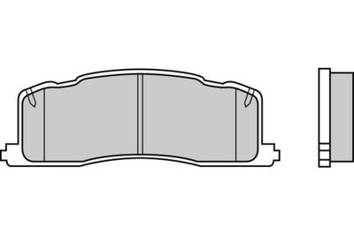 120538 E.T.F. Комплект тормозных колодок, дисковый тормоз