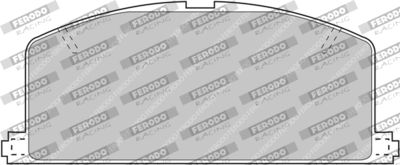 FCP308R FERODO RACING Комплект тормозных колодок, дисковый тормоз
