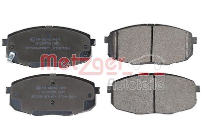 1170999 METZGER Комплект тормозных колодок, дисковый тормоз