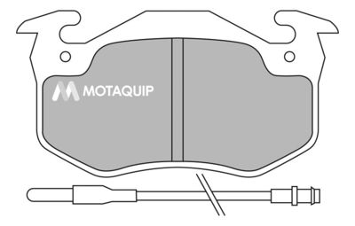 LVXL370 MOTAQUIP Комплект тормозных колодок, дисковый тормоз