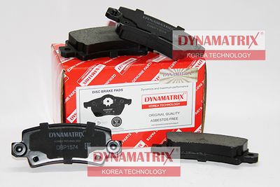 DBP1574 DYNAMATRIX Комплект тормозных колодок, дисковый тормоз