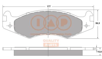 70400060 IAP QUALITY PARTS Комплект тормозных колодок, дисковый тормоз