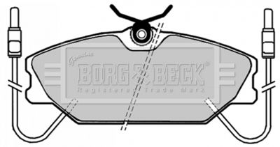 BBP1035 BORG & BECK Комплект тормозных колодок, дисковый тормоз
