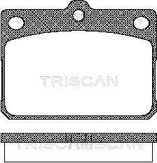 811010009 TRISCAN Комплект тормозных колодок, дисковый тормоз