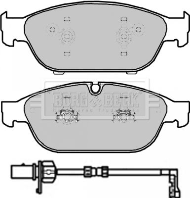BBP2276 BORG & BECK Комплект тормозных колодок, дисковый тормоз