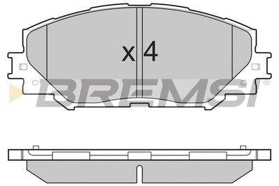 BP3251 BREMSI Комплект тормозных колодок, дисковый тормоз