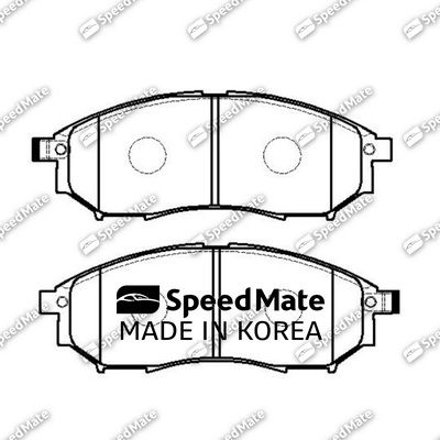 SMBPJ050 SpeedMate Комплект тормозных колодок, дисковый тормоз