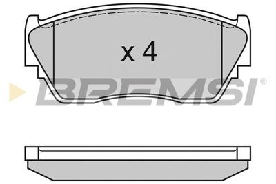 BP3125 BREMSI Комплект тормозных колодок, дисковый тормоз