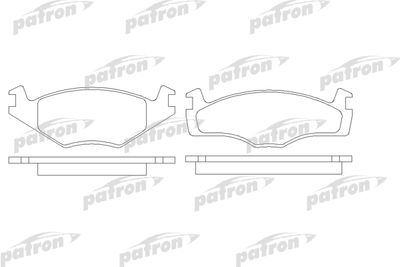 PBP419 PATRON Комплект тормозных колодок, дисковый тормоз