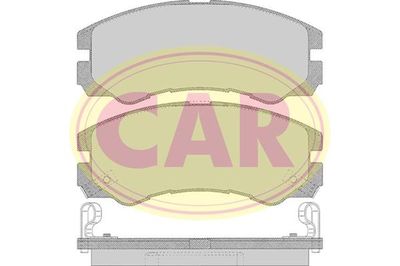 PNT856 CAR Комплект тормозных колодок, дисковый тормоз