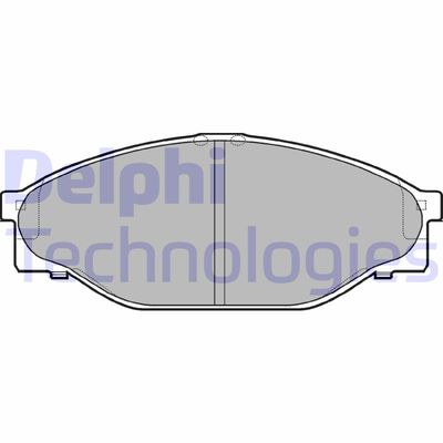 LP950 DELPHI Комплект тормозных колодок, дисковый тормоз