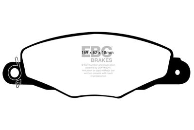 DP11882 EBC Brakes Комплект тормозных колодок, дисковый тормоз