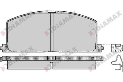 N09736 DIAMAX Комплект тормозных колодок, дисковый тормоз