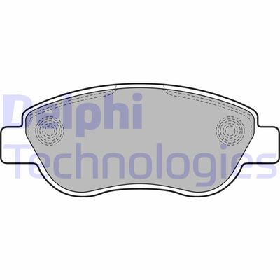 LP2075 DELPHI Комплект тормозных колодок, дисковый тормоз
