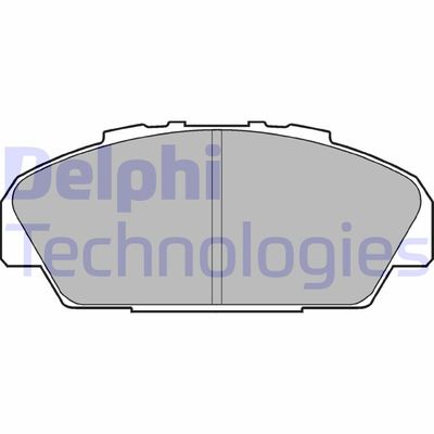 LP949 DELPHI Комплект тормозных колодок, дисковый тормоз