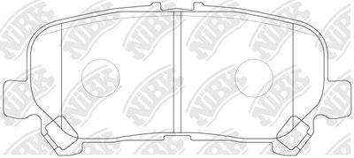 PN1862 NiBK Комплект тормозных колодок, дисковый тормоз