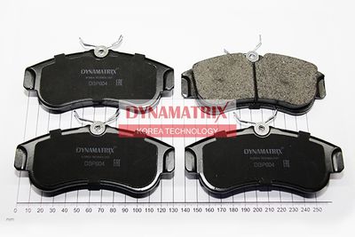 DBP604 DYNAMATRIX Комплект тормозных колодок, дисковый тормоз