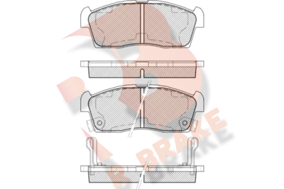 RB1833203 R BRAKE Комплект тормозных колодок, дисковый тормоз