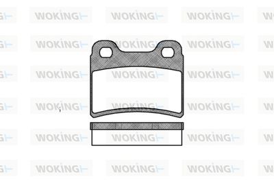 P517300 WOKING Комплект тормозных колодок, дисковый тормоз