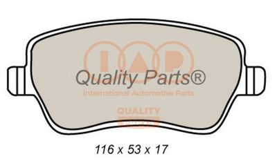 70416066P IAP QUALITY PARTS Комплект тормозных колодок, дисковый тормоз