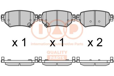 70411152 IAP QUALITY PARTS Комплект тормозных колодок, дисковый тормоз