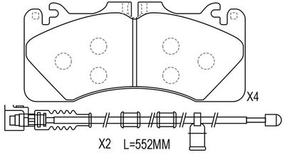 FP1440E FIT Комплект тормозных колодок, дисковый тормоз