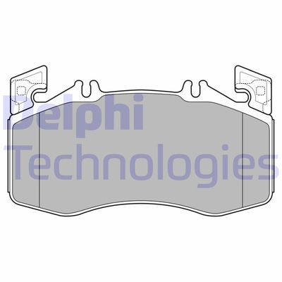 LP3654 DELPHI Комплект тормозных колодок, дисковый тормоз