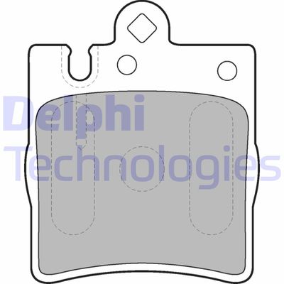 LP1618 DELPHI Комплект тормозных колодок, дисковый тормоз