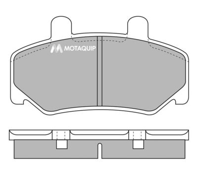 LVXL537 MOTAQUIP Комплект тормозных колодок, дисковый тормоз