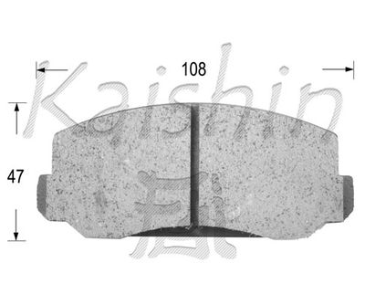 FK5004 KAISHIN Комплект тормозных колодок, дисковый тормоз