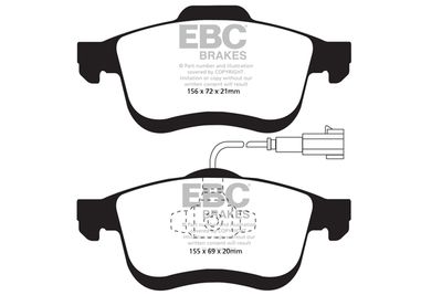 DP220102 EBC Brakes Комплект тормозных колодок, дисковый тормоз