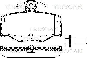 811014938 TRISCAN Комплект тормозных колодок, дисковый тормоз