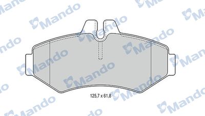 MBF015662 MANDO Комплект тормозных колодок, дисковый тормоз