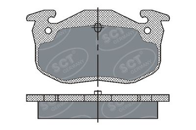 SP190PR SCT - MANNOL Комплект тормозных колодок, дисковый тормоз