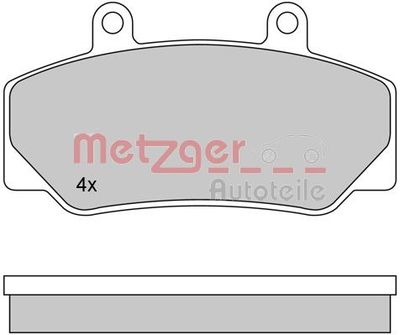 1170094 METZGER Комплект тормозных колодок, дисковый тормоз