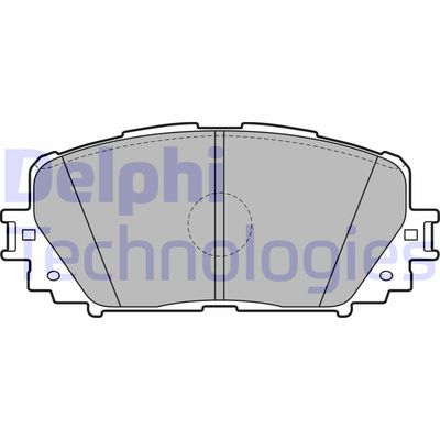 LP2123 DELPHI Комплект тормозных колодок, дисковый тормоз