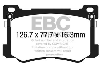 DP33048C EBC Brakes Комплект тормозных колодок, дисковый тормоз