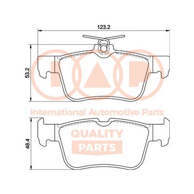 70404045 IAP QUALITY PARTS Комплект тормозных колодок, дисковый тормоз