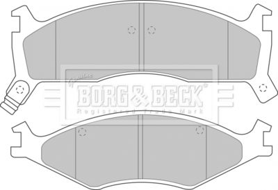 BBP1573 BORG & BECK Комплект тормозных колодок, дисковый тормоз