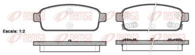 143202 REMSA Комплект тормозных колодок, дисковый тормоз