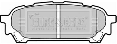 BBP1935 BORG & BECK Комплект тормозных колодок, дисковый тормоз