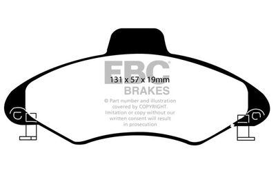DP28372 EBC Brakes Комплект тормозных колодок, дисковый тормоз