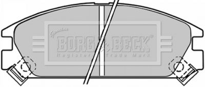 BBP1249 BORG & BECK Комплект тормозных колодок, дисковый тормоз