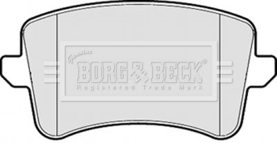 BBP2055 BORG & BECK Комплект тормозных колодок, дисковый тормоз