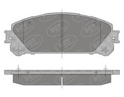 SP473PR SCT - MANNOL Комплект тормозных колодок, дисковый тормоз