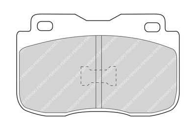FDB420 FERODO Комплект тормозных колодок, дисковый тормоз
