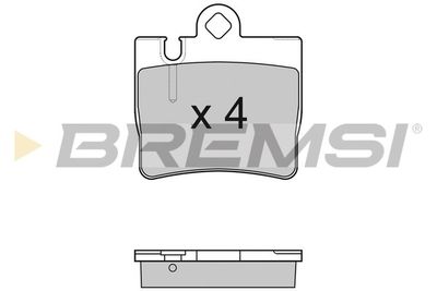 BP2999 BREMSI Комплект тормозных колодок, дисковый тормоз