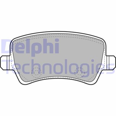 LP2008 DELPHI Комплект тормозных колодок, дисковый тормоз