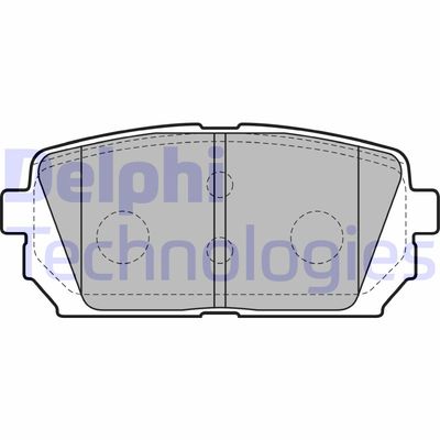 LP2051 DELPHI Комплект тормозных колодок, дисковый тормоз