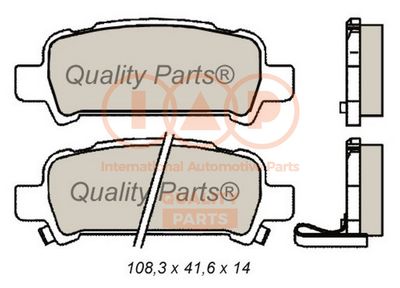 70415051 IAP QUALITY PARTS Комплект тормозных колодок, дисковый тормоз